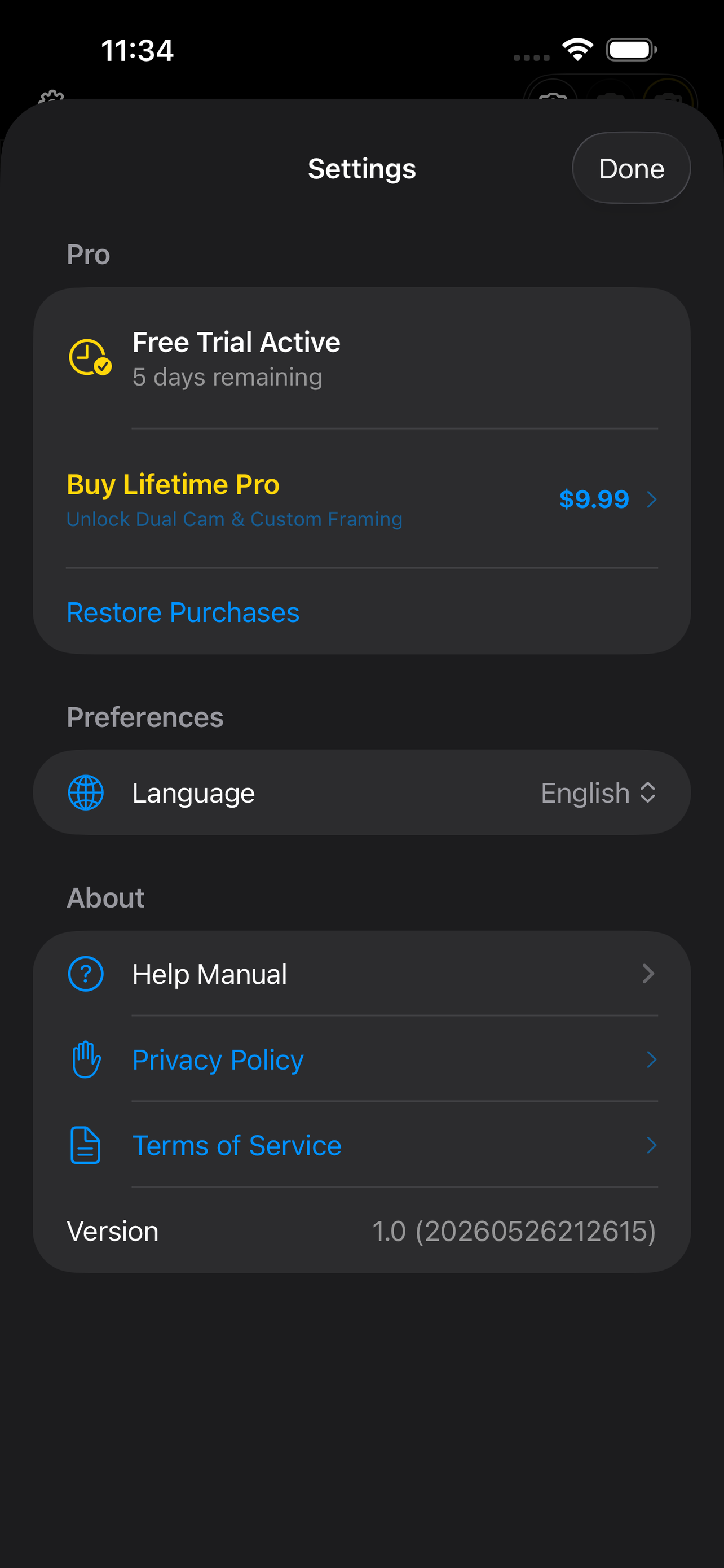 SnapMulti settings screen with Pro and support links